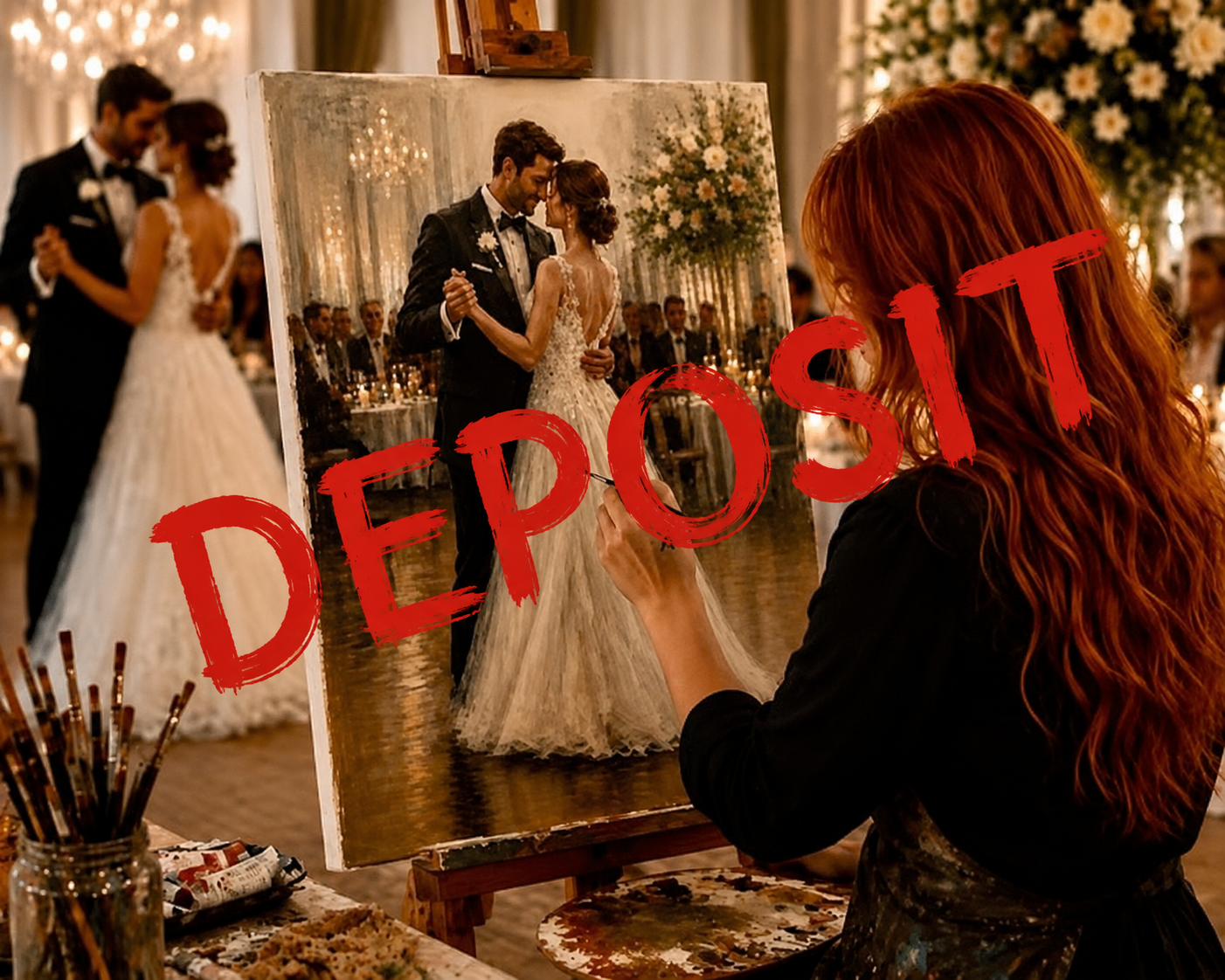 Live Wedding Painting Experience Deposit